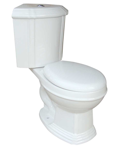 White Ceramic Round Space Saving Dual Flush Corner Toilet
